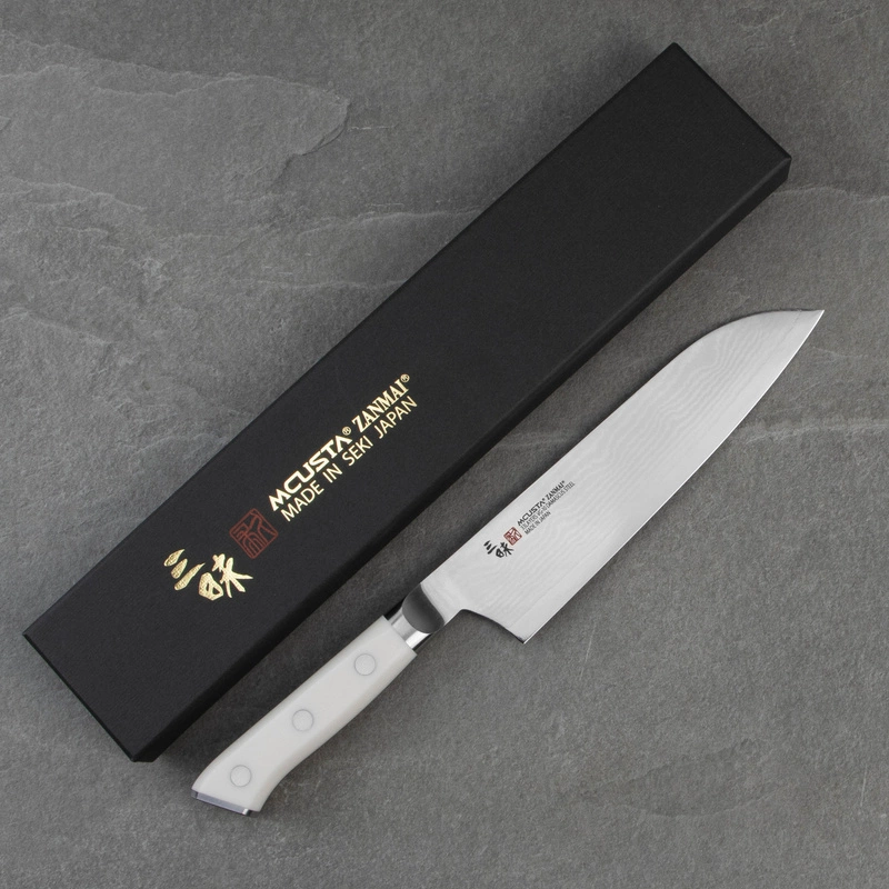 Mcusta Zanmai - Classic Damascus VG-10 Corian Nóż Santoku 18cm