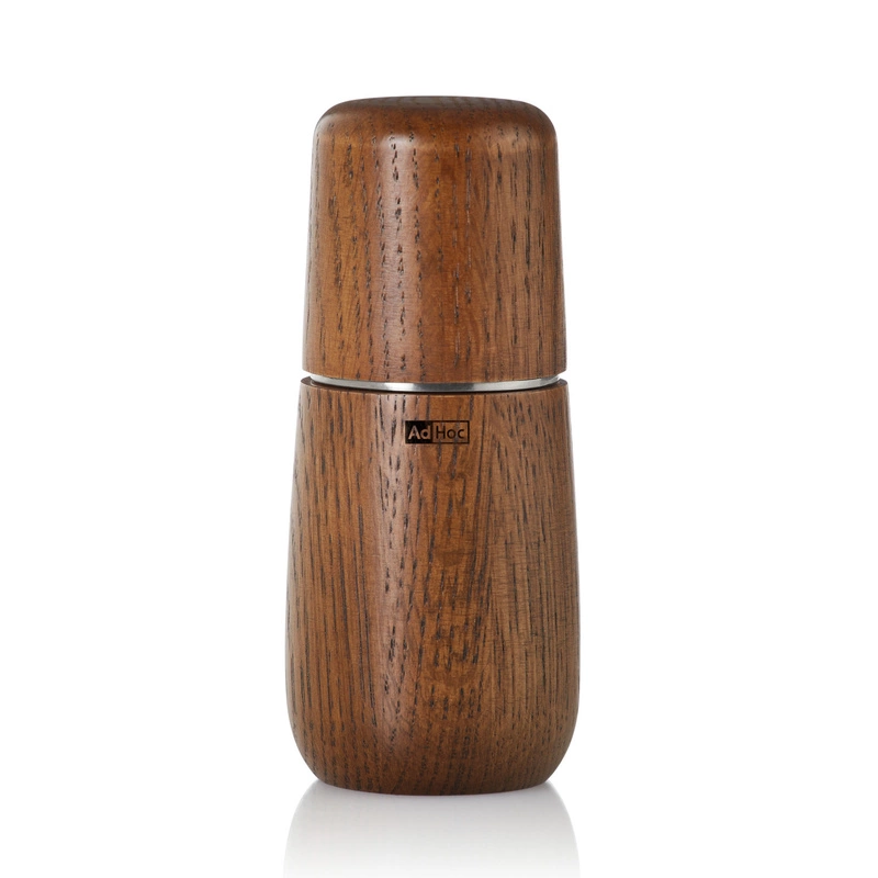 AdHoc - Młynek dębowy do soli lub pieprzu Yono XS - ciemny