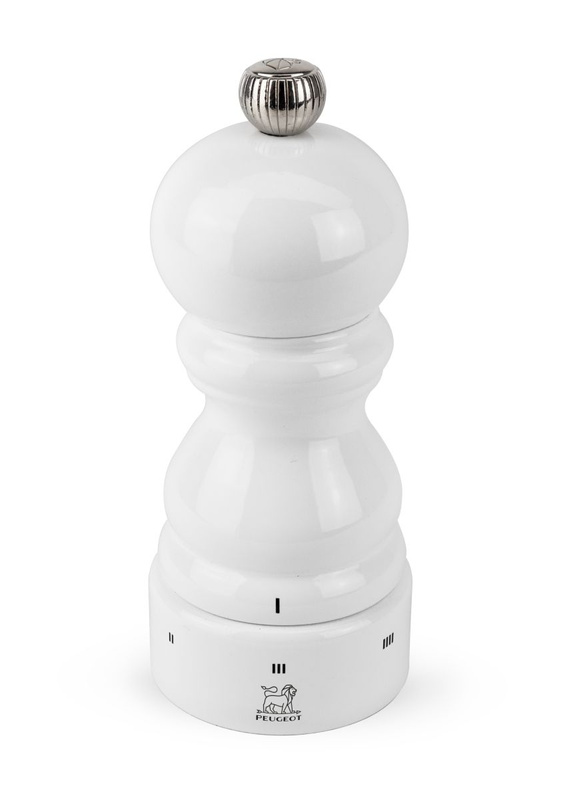 Peugeot - Młynek do pieprzu Paris 12 cm, biały lakier, u-sel