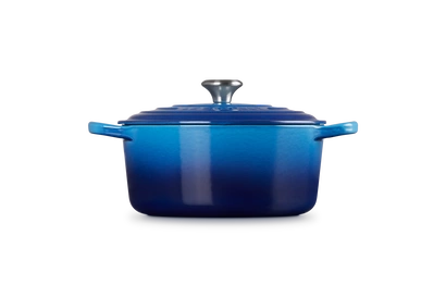 Le Creuset - brytfanna żeliwna emaliowana Signature okrągła 22 cm 3,3 l azure