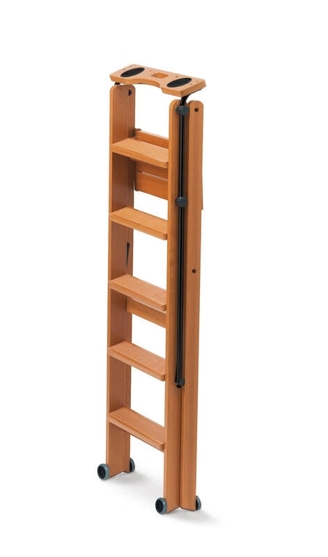 ARREDAMENTI - TUSCANIA 5 Drewniana drabina - 182 x 50 cm, Brązowy