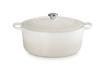 Le Creuset brytfanna żeliwna emaliowana Signature okrągła 34 cm 12 l meringue