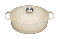 Le Creuset - brytfanna żeliwna emaliowana Signature 27 cm 4,1 l kremowa