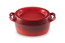 Le Creuset - brytfanna żeliwna Doufeu owalna 32 cm 7,2 l wiśniowy
