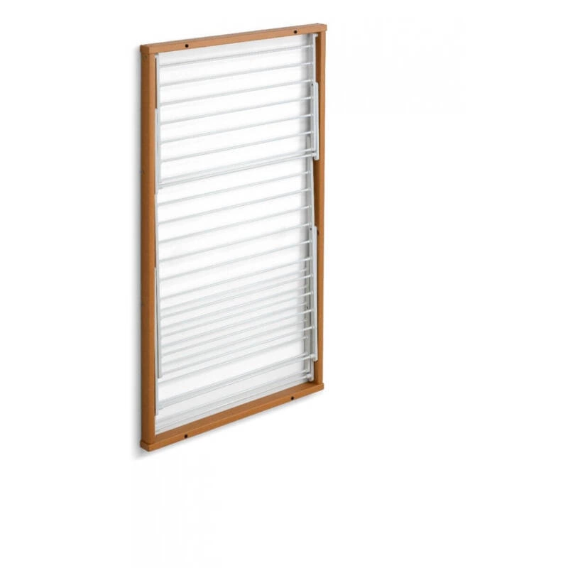 ARREDAMENTI - KARIM Naścienna suszarka na pranie - 63 x 68 cm, Brązowy