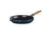 Le Creuset - patelnia żeliwna z drewnianym uchwytem 28 cm nuit