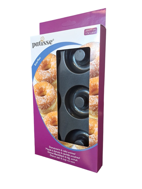 Patisse - Silikonowa forma na 6 mini pączków 29x17cm STARFLEX