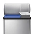 Simple Human - kosz  na śmieci 46 l Deluxe Recycler stal FPP