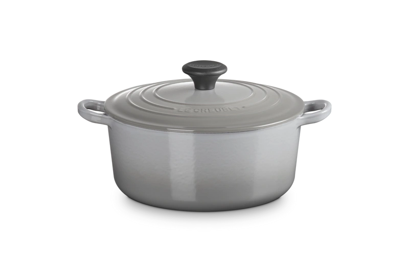 Le Creuset - garnek żeliwny emaliowany okrągły 24 cm 4,2 l misty grey