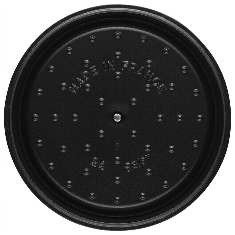 Staub - Garnek żeliwny okrągły wysoki - 4.8 ltr, Czarny