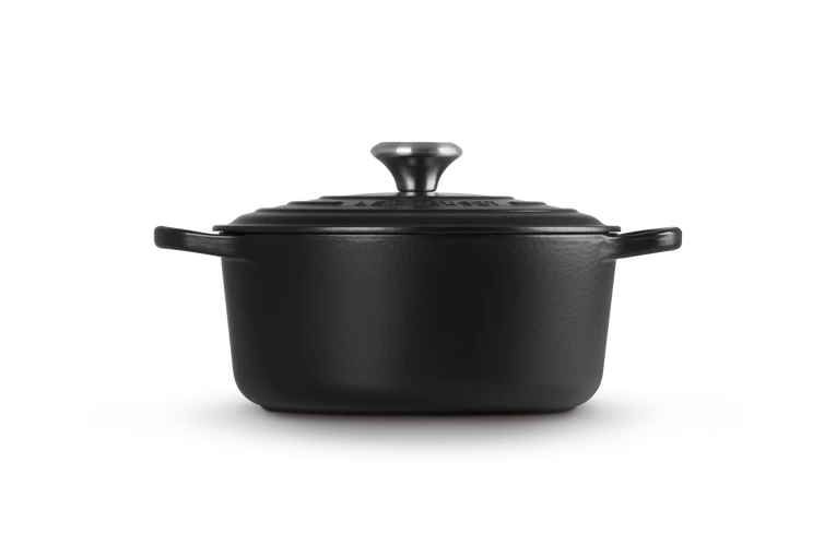 Le Creuset brytfanna żeliwna emaliowana Signature okrągła 24 cm 4,2 l czarna