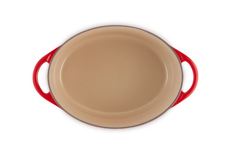 Le Creuset - brytfanna żeliwna Doufeu owalna 32 cm 7,2 l wiśniowy