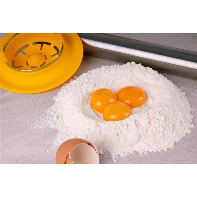 Lurch - separator do jajek, silikon/stal nierdzewna, śred. 14,5 cm, żółty