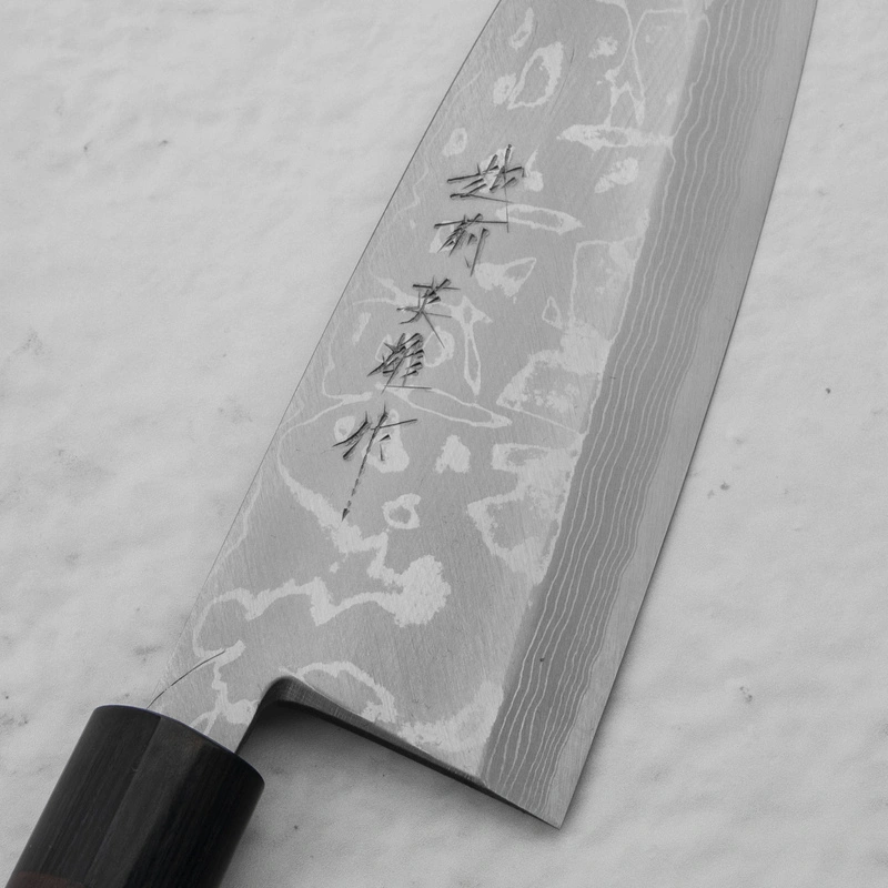 Hideo Kitaoka - Shirogami#2 Satin Nóż Mini Deba 21 cm