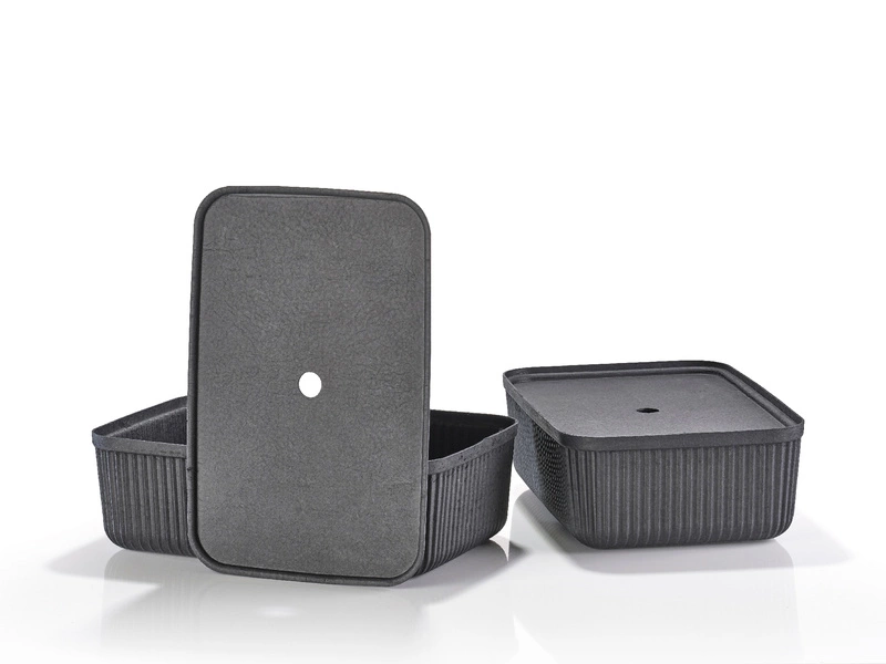 Zone Denmark - Pudełka do przechowywania 2 szt. Pulp 48x32x15 cm Black