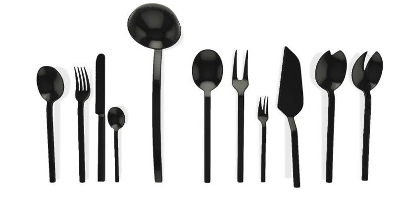 Mepra -Zestaw sztućców 66el. Oro Nero, Stile