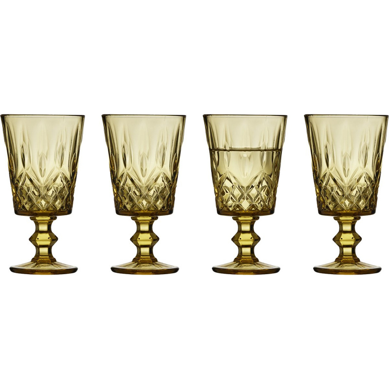 Lyngby Glas - Kieliszki do wina Sorrento 290 ml 4 sztuki bursztynowe