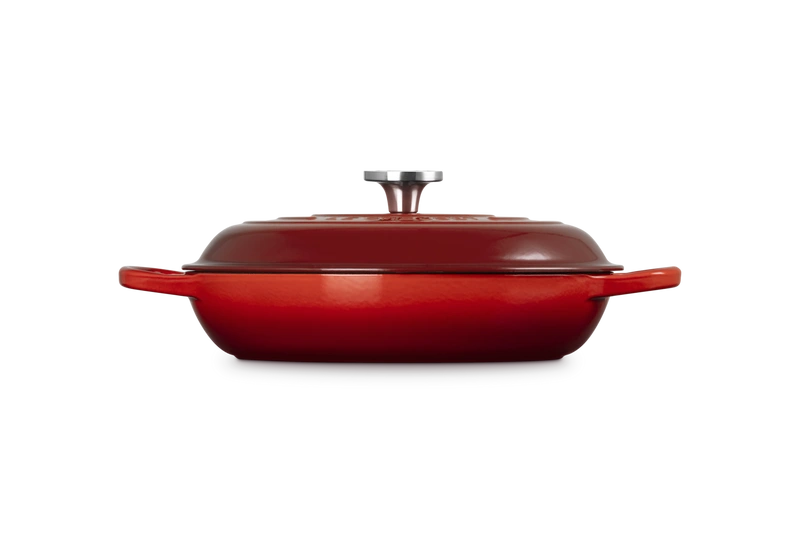 Le Creuset - garnek Gourmet Profesjonalny żeliwny 30 cm 3,5 l wiśniowy