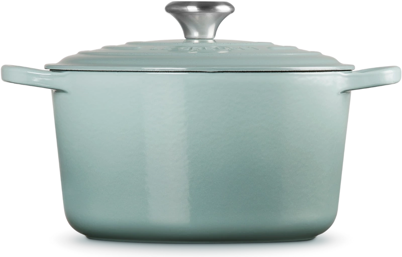 Le Creuset - garnek żeliwny emaliowany Signature okrągła 24 cm 5 l Sea Salt