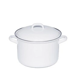 Riess - Garnek wysoki z pokrywą 2,5l 18cm Classic WEISS