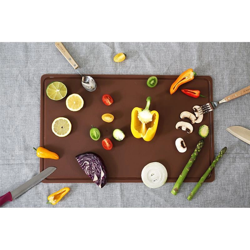 CandL - Duża mata kuchenna do krojenia 53x32,5 brązowa