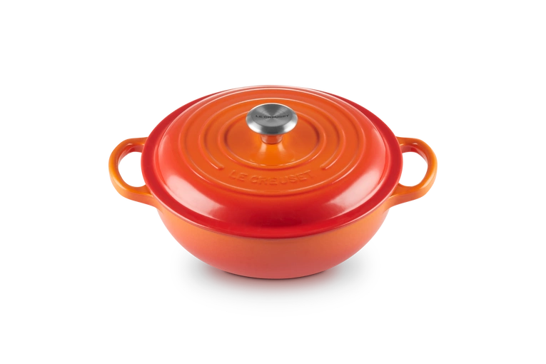 Le Creuset - garnek żeliwny La Marmite płomienny 2,2 l 22 cm