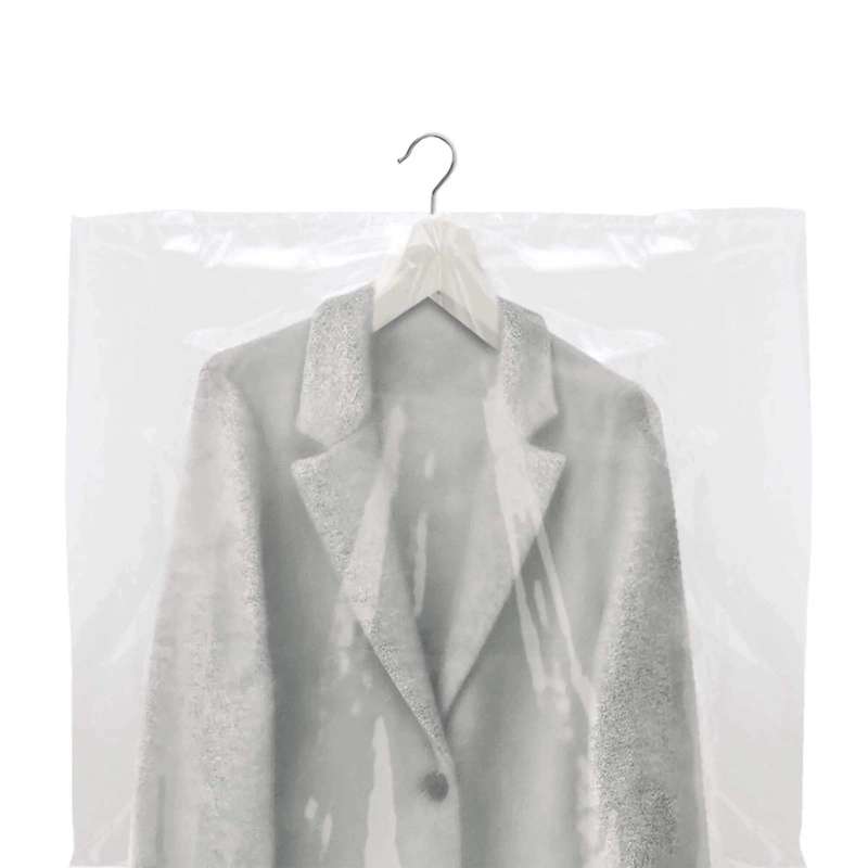 RAYEN - Zestaw 3 przezroczystych pokrowców na odzież L