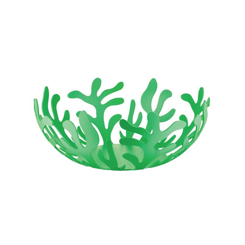 Alessi - kosz na owoce, zielony; 25 cm MEDITERRANEO