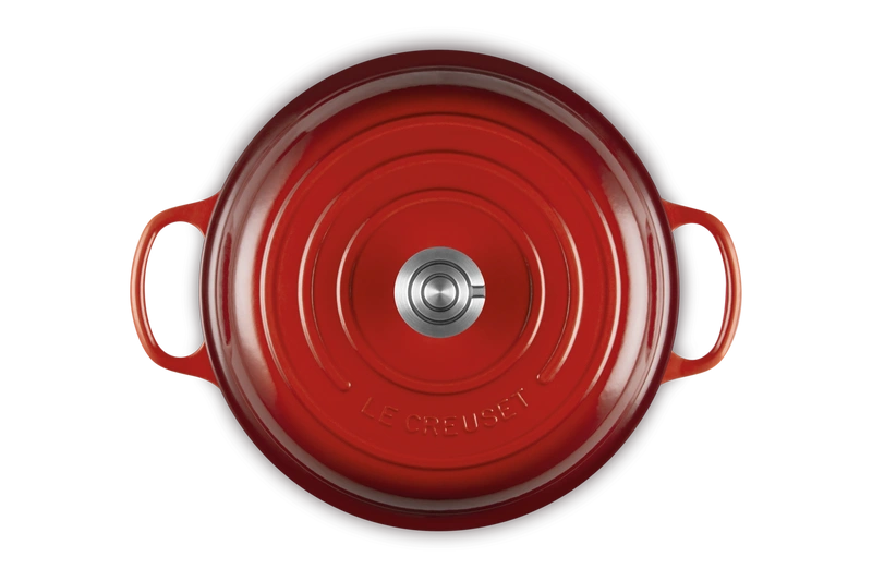 Le Creuset - garnek Gourmet Profesjonalny żeliwny 30 cm 3,5 l wiśniowy