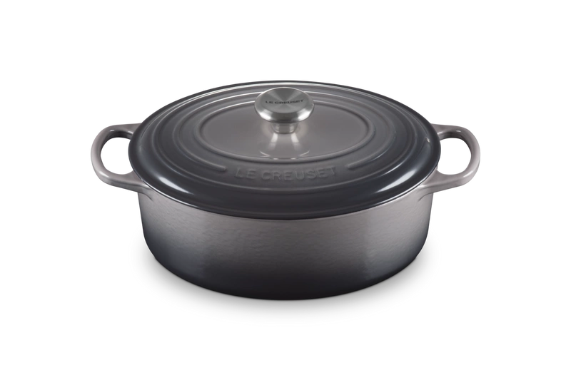 Le Creuset - brytfanna żeliwna emaliowana Signature 33 cm 7,5 l flint