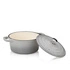 Kela - Naczynie żeliwne 2,5 l okrągłe jasnoszare Cal