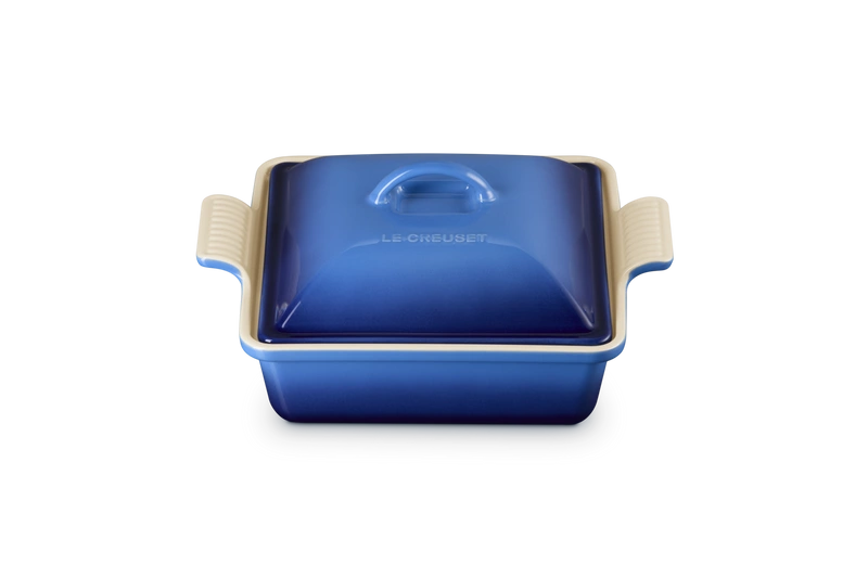 Le Creuset - Kwadratowa Forma z Pokrywką 23 cm Azure