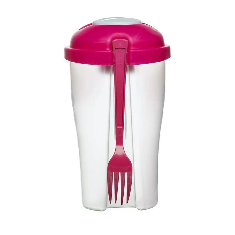 Sagaform - pojemnik na sałatkę, 0,8 l, różowy To Go