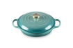 Le Creuset - garnek patelnia Gourmet Signature 26 cm 2,2 l bleu riviera
