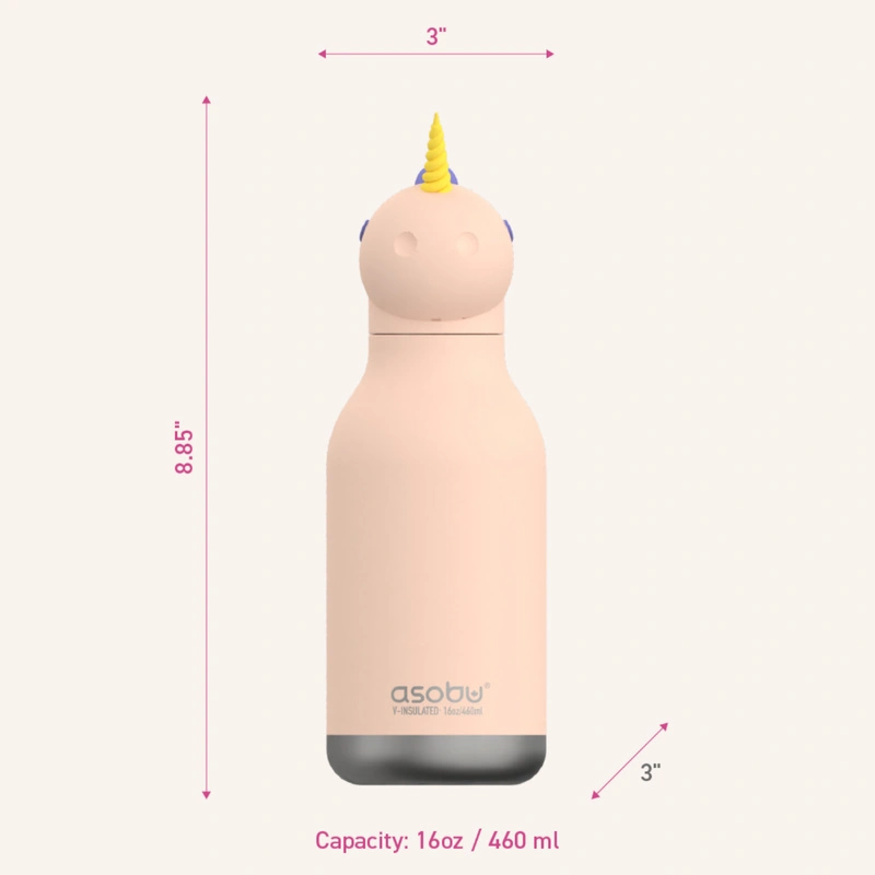 Asobu - Butelka termiczna BESTIE BOTTLE UNICORN 460ml