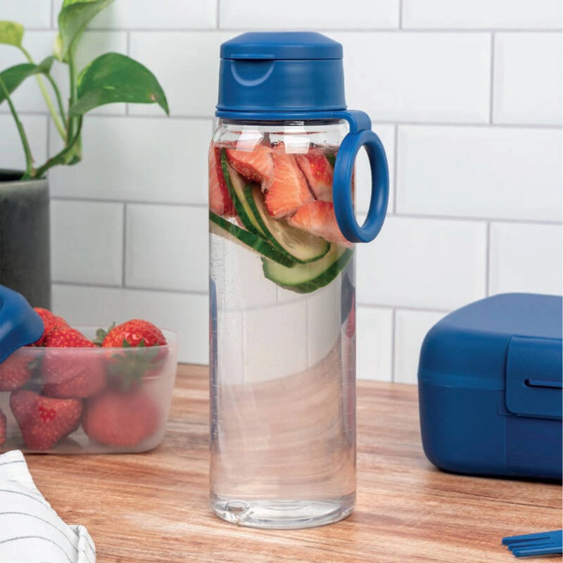 Amuse - butelka na wodę 500ml z uchwytem - granatowa