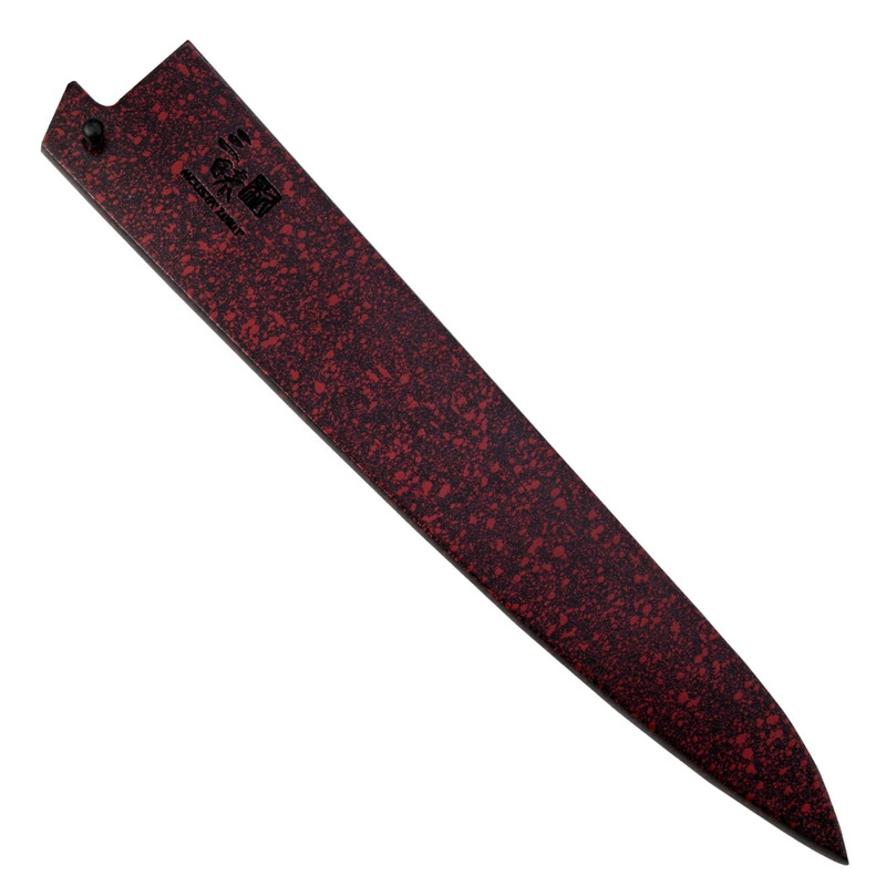 Mcusta – Drewniany pokrowiec "Saya" na nóż Sujihiki 24cm