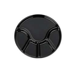 Kela - talerz do fondue, śred.21,5 cm, czarny Annelie