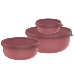 Mepal - Zestaw 3 pojemników Lumina 2.0 250ml + 750ml + 1500ml Vivid Mauve