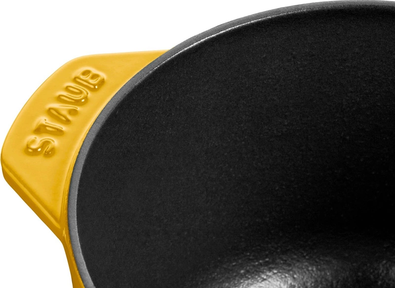 Staub - LA COCOTTE Mały garnek żeliwny wysoki 16 cm cytrynowy