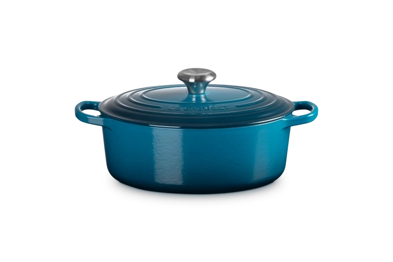 Le Creuset - brytfanna żeliwna emaliowana Signature 31 cm 6,3 l Deep Teal