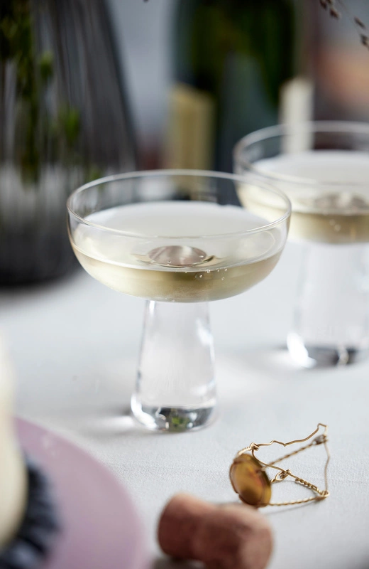 Bitz - Zestaw 2 sztuk kieliszków do szampana Statue