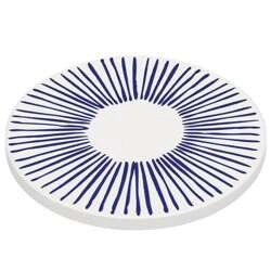 Zassenhaus - podkładka pod szklankę, ceramika/korek, śred. 11 cm, kreski Nordic