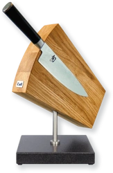 KAI - Magnetyczny, obrotowy stojak na noże dąb