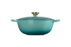 Le Creuset - La Marmite garnek żeliwny rodzinny bleu riviera 26 cm