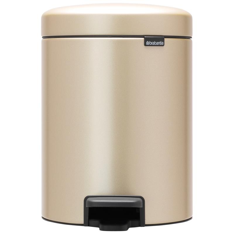 Brabantia - Kosz pedałowy 5L NewIcon Szampański
