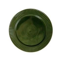 Sagaform - talerz, zielony, ceramika, śred. 27,5 cm Coffee & More