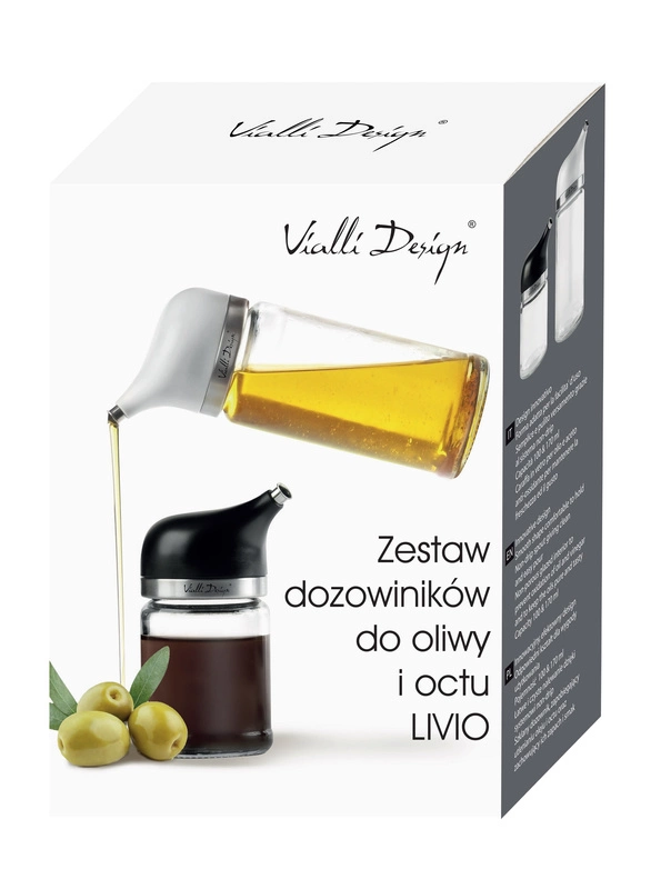 Vialli Design - Zestaw 2 dozowników do oliwy i octu LIVIO