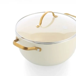 GreenPan - Padova garnek 24 cm 4,7 L z pokrywką cream