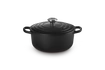 Le Creuset - brytfanna żeliwna emaliowana Signature okrągła 20 cm 2,4 l czarna